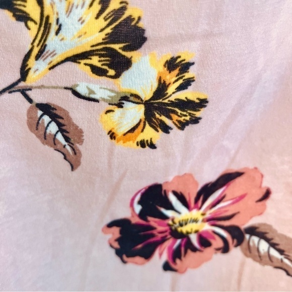 West Loop Pink Floral Off the Shoulder Dress Tunic Mini Stretchy Cottagecore XXL - Picture 5 of 10